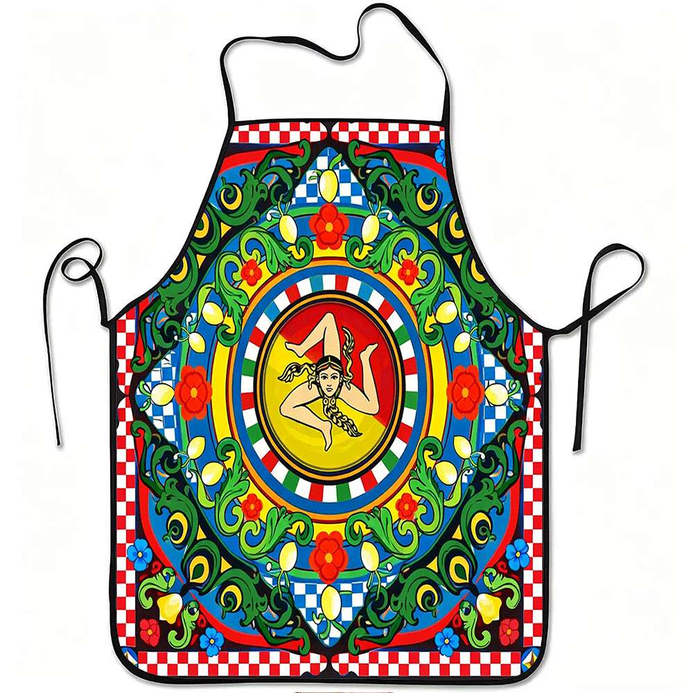 Baking Kitchen Design Ideas - 1 Piece Italian Sicilian Themed Apron,