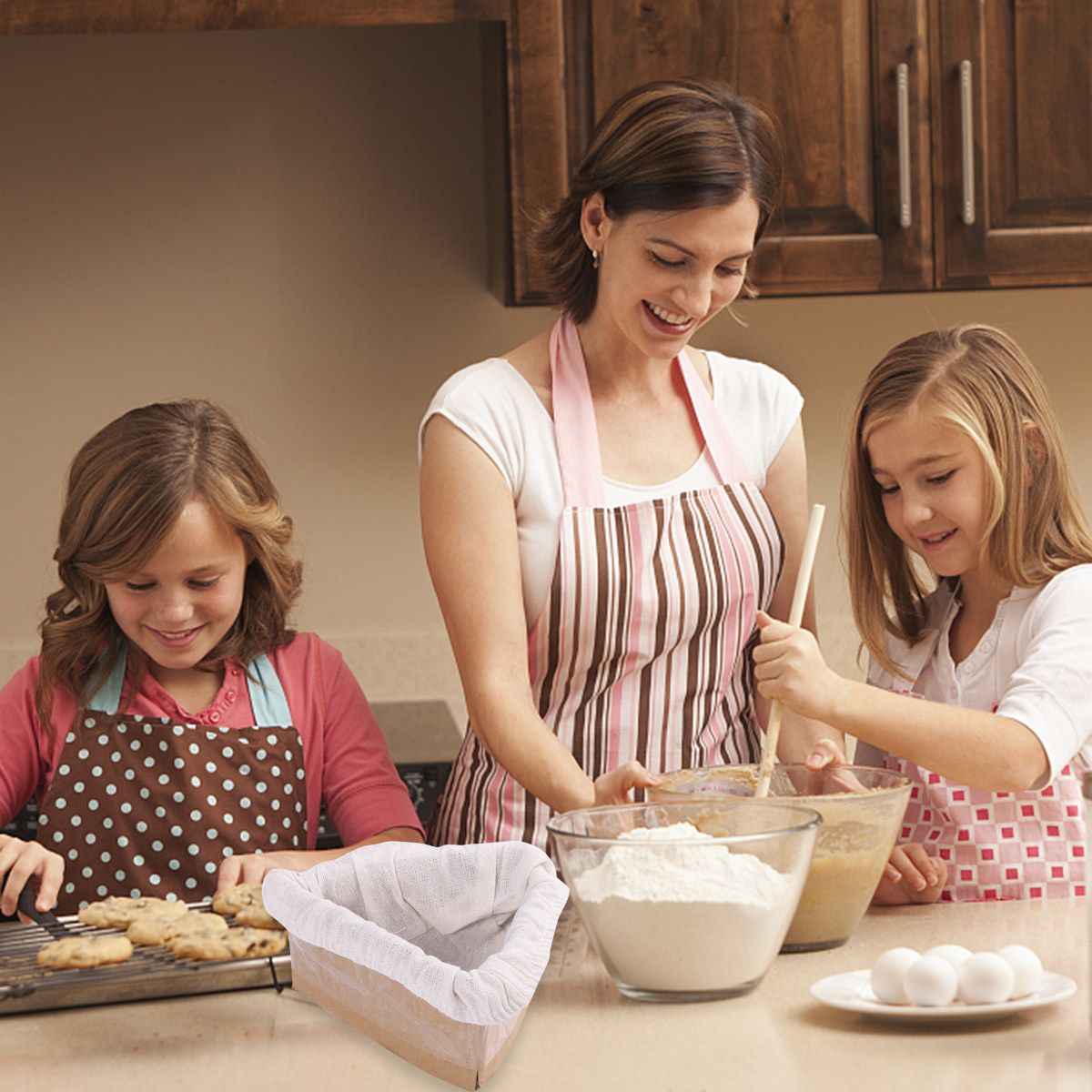 Kitchen Baking Cloth - 2Pcs Bread Basket Cloth Cover Dough