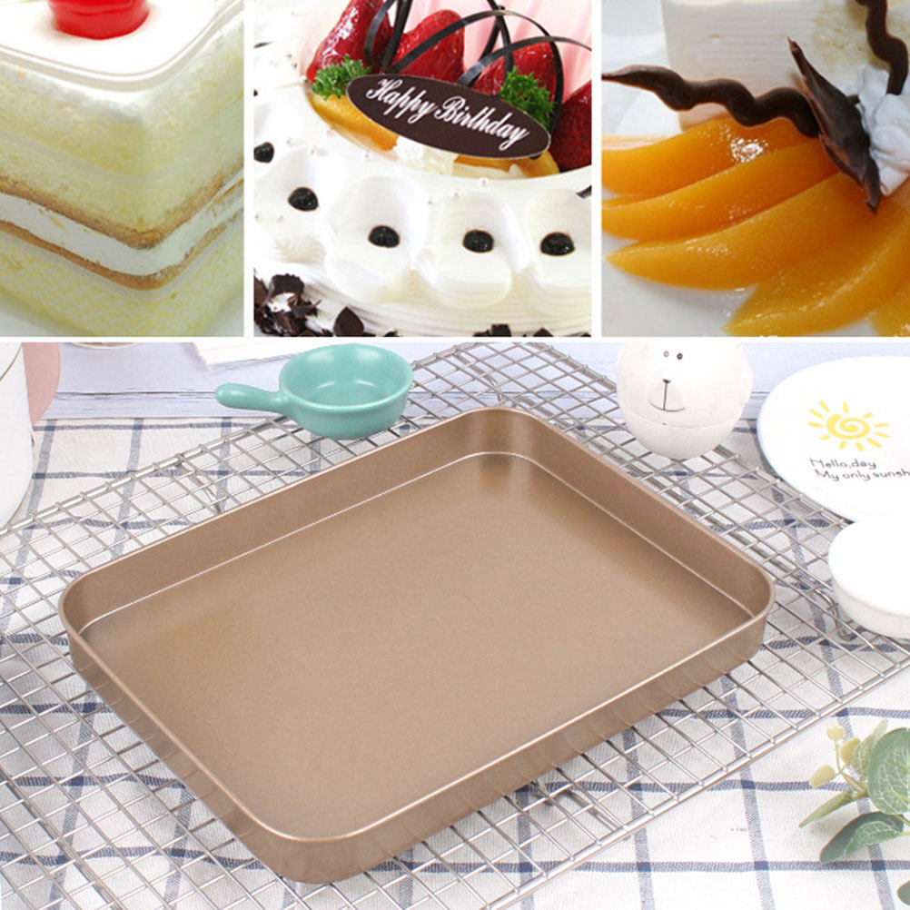 Kitchen Baking Cake - Carbon Steel Rectangular Cake Pan 10