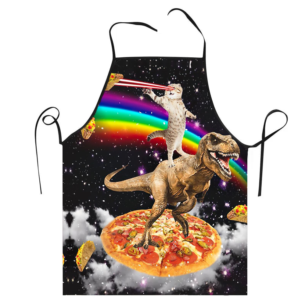 Kitchen Baking Cloth - 68X95cm Unisex Space Pizza Cat Meme