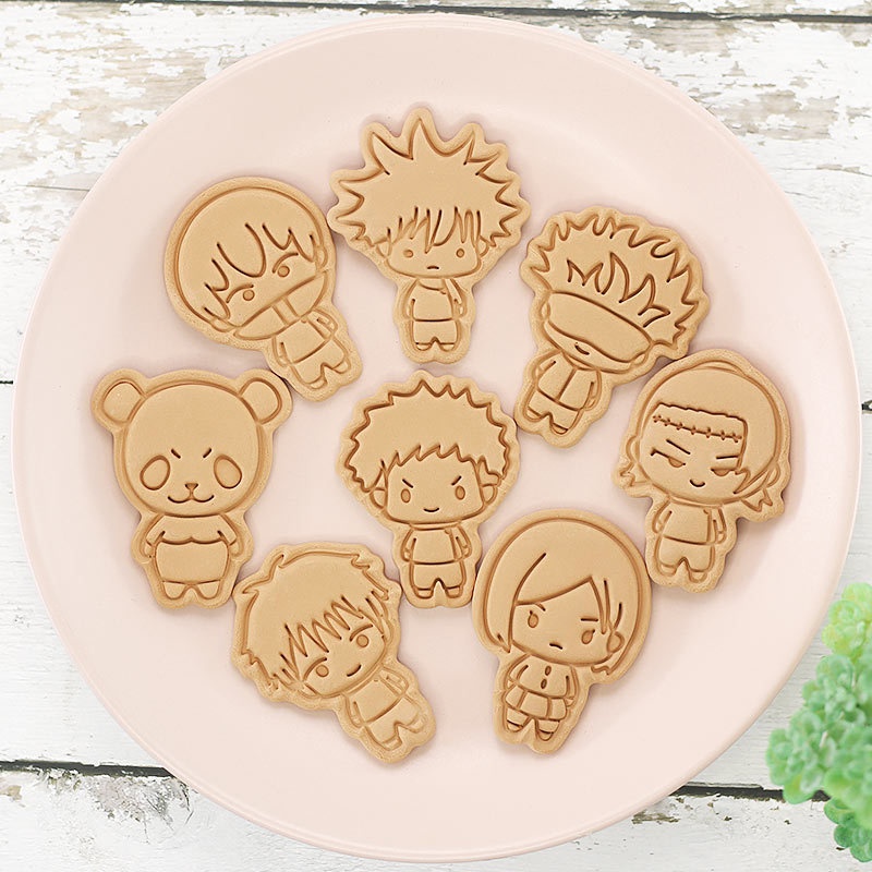 8pcs Jujutsu Kaisen Cake Cooki - đánh giá và giá Baking Kitchen Kids