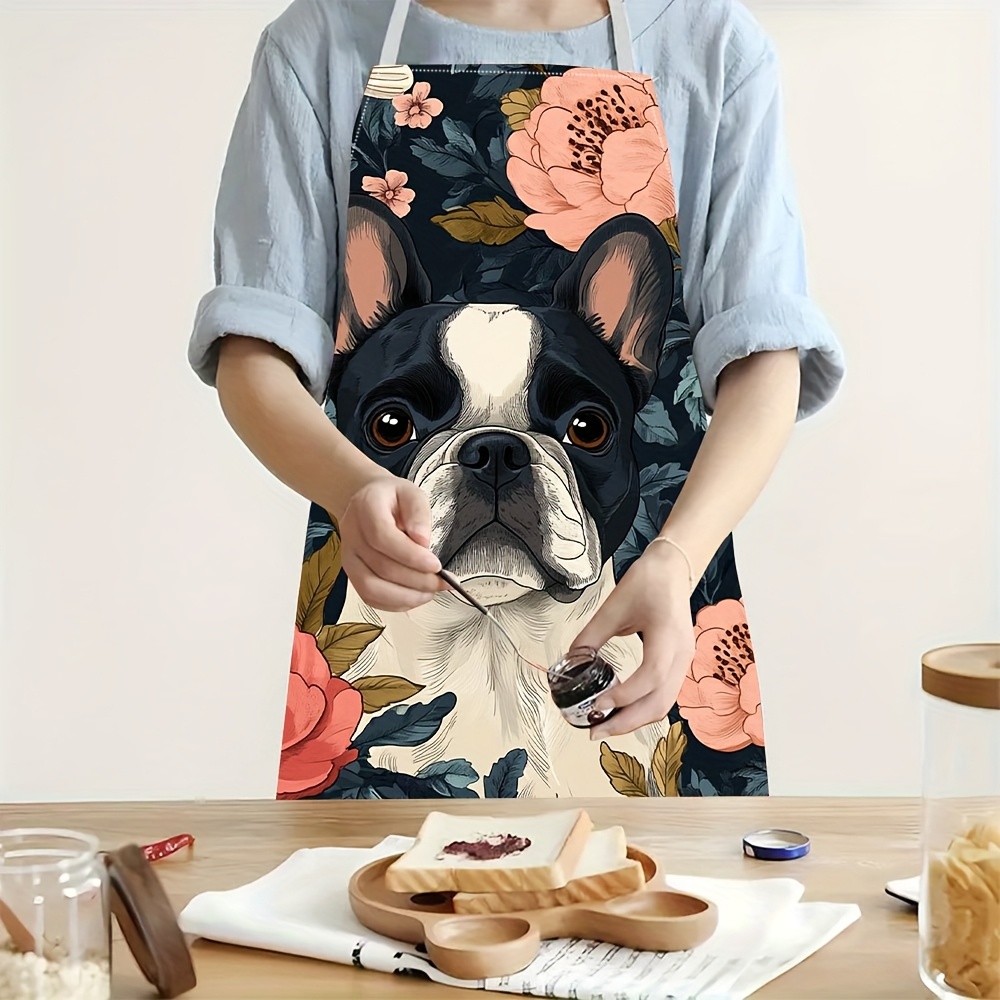French Bulldog Floral Apron -  - đánh giá và giá Baking Kitchen Design Ideas