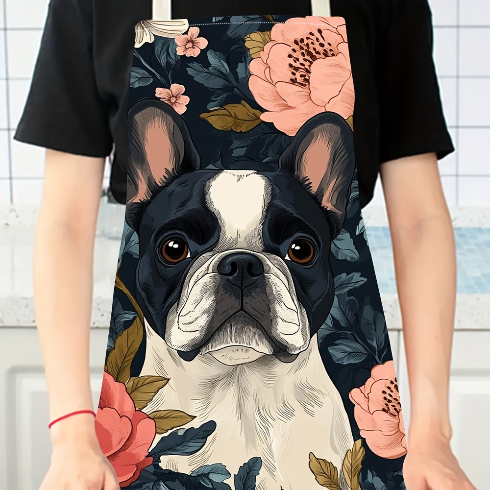 French Bulldog Floral Apron -  - đánh giá và giá Baking Kitchen Design Ideas