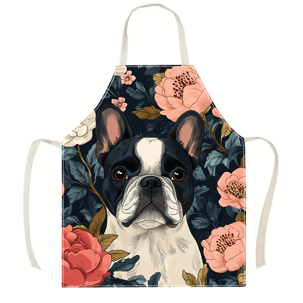 French Bulldog Floral Apron -  - đánh giá và giá Baking Kitchen Design Ideas