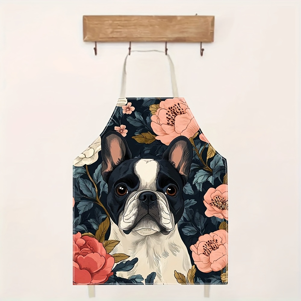 French Bulldog Floral Apron -  - đánh giá và giá Baking Kitchen Design Ideas