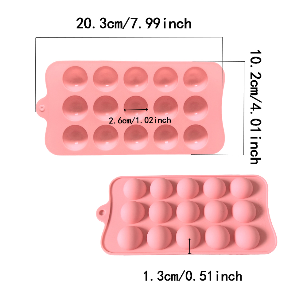 15 cavity semi-circular chocol - đánh giá và giá Kitchen Baking Products