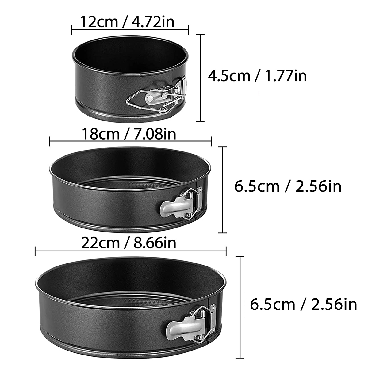1PC, 3PCS Cake Pan Set, Round  - đánh giá và giá Kitchen Baking Cake