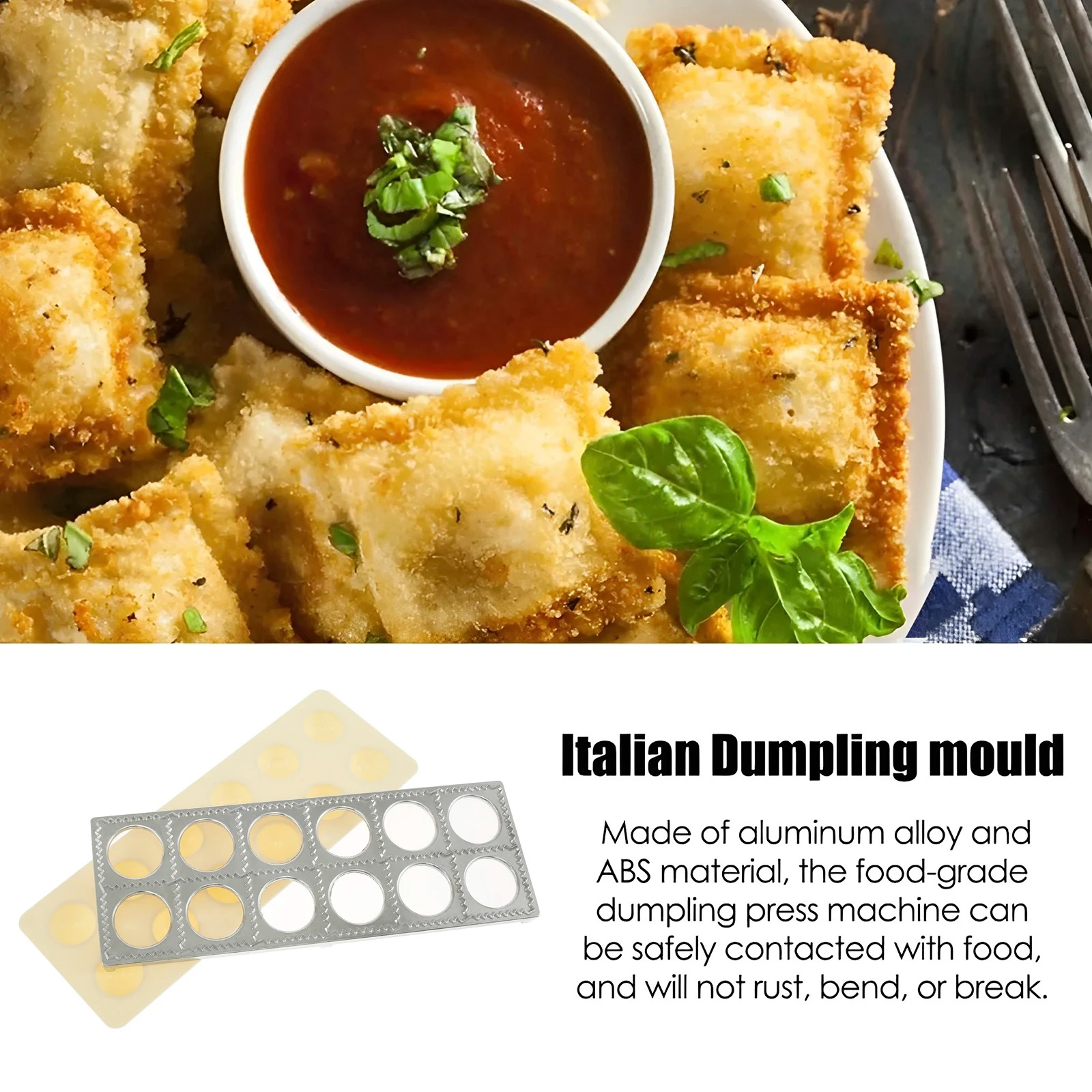 Dumpling Mold 12 Holes Ravioli - đánh giá và giá Kitchen Job
