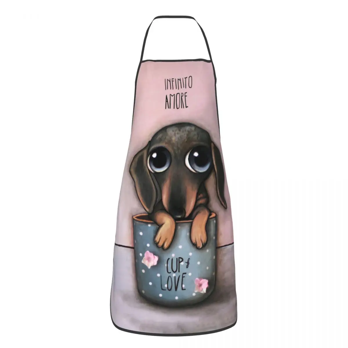 Dachshund Cup Love Aprons for  - đánh giá và giá Kitchen Baking Cloth