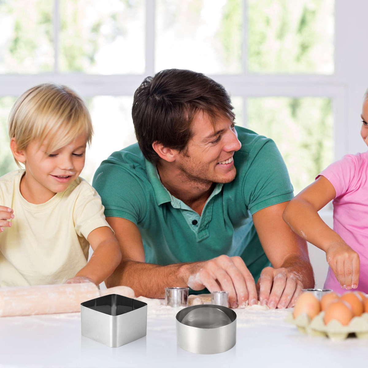 4Pcs Eco-Friendly Stainless St - đánh giá và giá Kitchen Baking Cake