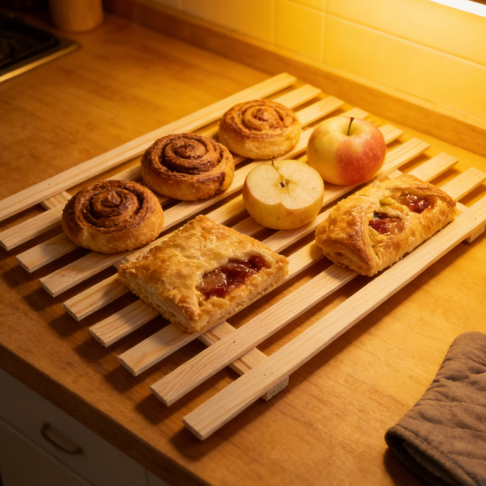 Bread Wood Crates Set of 3 Rus - đánh giá và giá Kitchen Baking Pantry