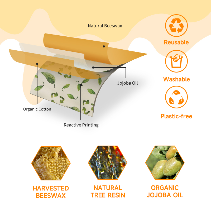 3 Pieces of Beeswax Preservati - đánh giá và giá Kitchen Baking Cloth