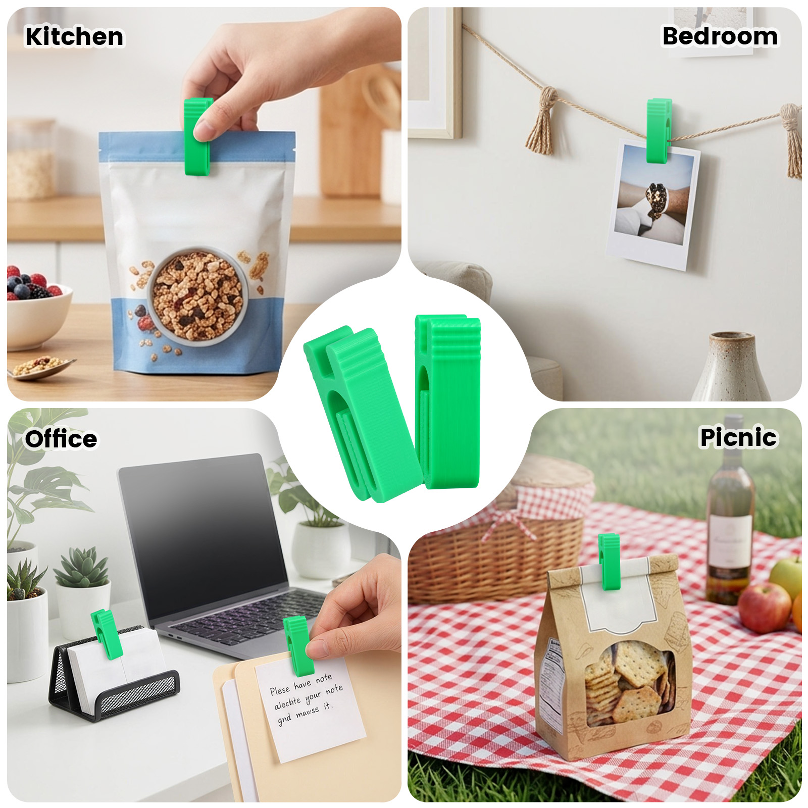 10Pcs Snack Bag Seal Clip Mult - đánh giá và giá Kitchen Jobs