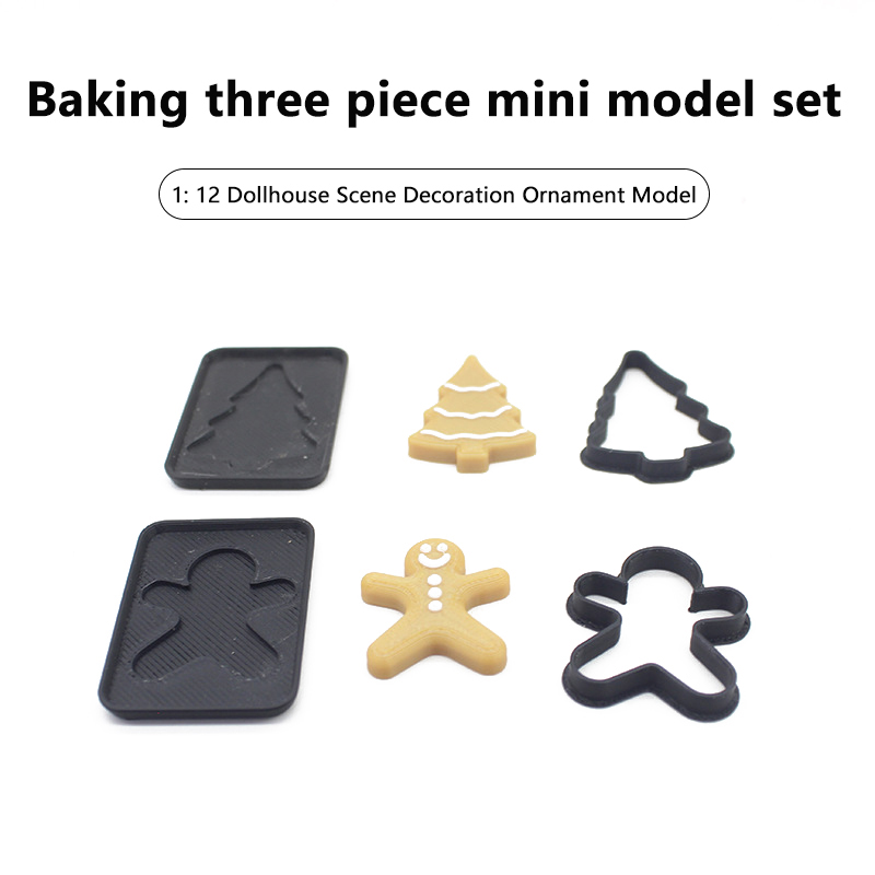 3PCS Miniature Human Gingerbre - đánh giá và giá Kitchen Baking Area