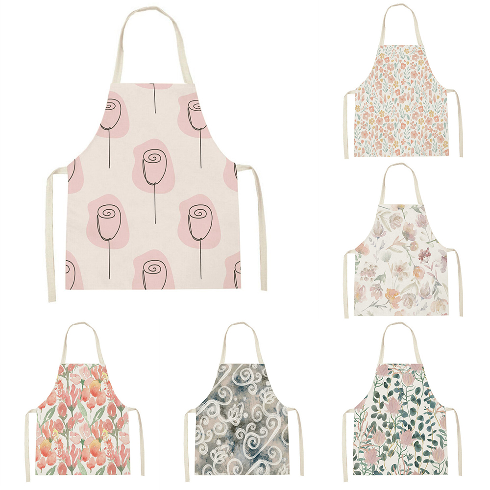 Pink tulip kitchen apron Clean - đánh giá và giá Baking Kitchen Kids