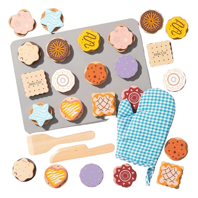 WOWFU-Wooden Cookie Play Food  - đánh giá và giá Baking Kitchen Kids