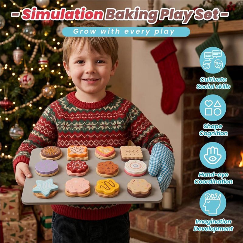 WOWFU-Wooden Cookie Play Food  - đánh giá và giá Baking Kitchen Kids