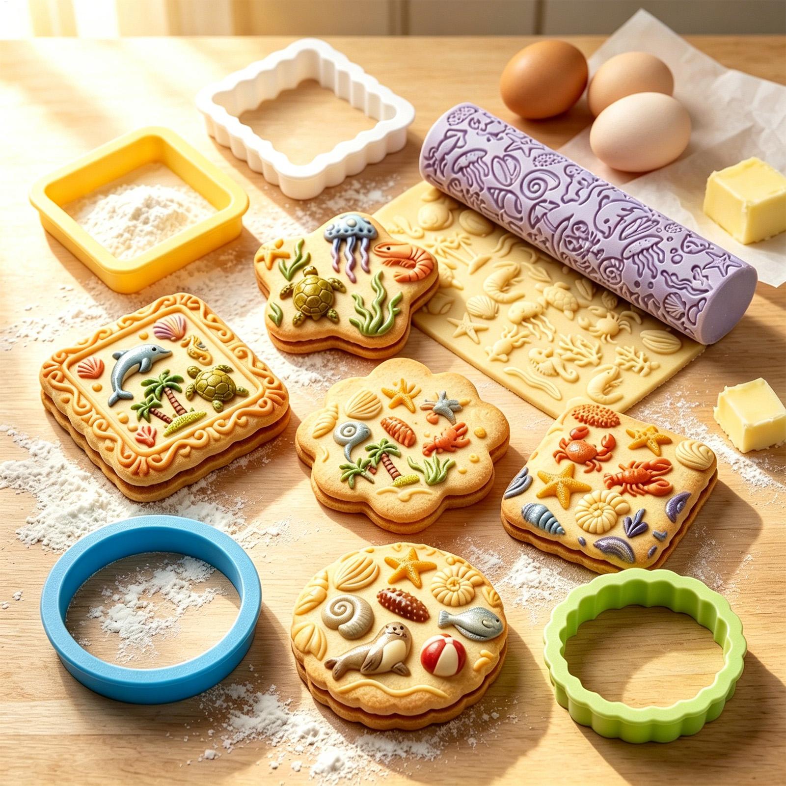 Fun Cookie Cutters Cartoon Bak - đánh giá và giá Kitchen Baking Cake