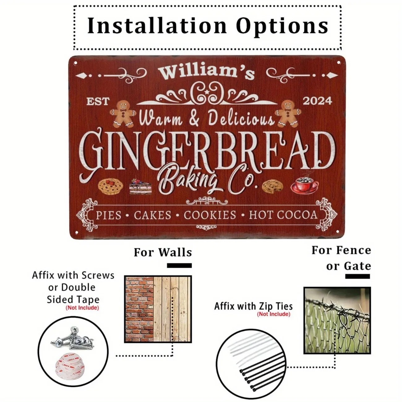 1pc Personalized Gingerbread B - đánh giá và giá Kitchen Baking Area
