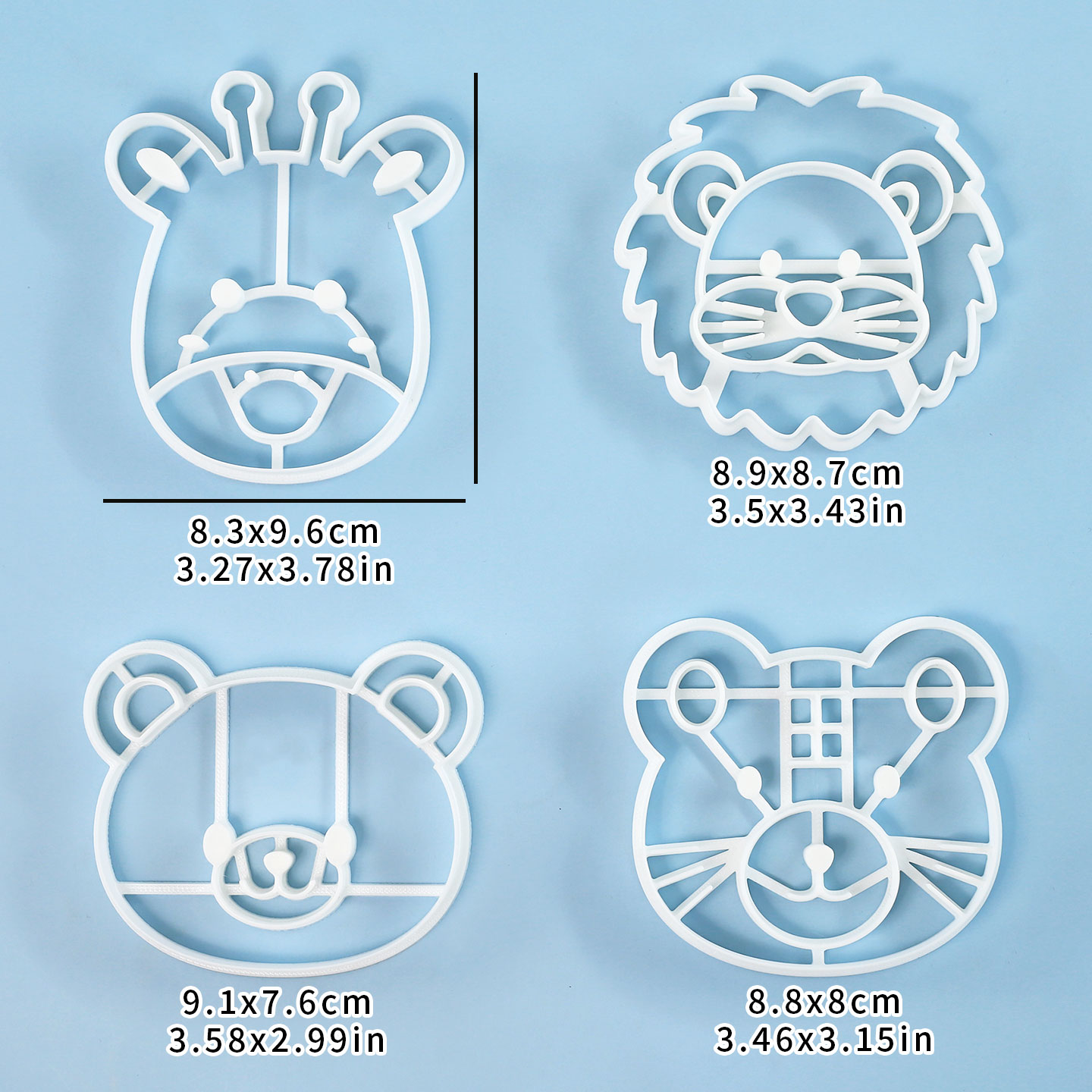 4 Pcs Animal Cookie Cutters Se - đánh giá và giá Kitchen Baking Products