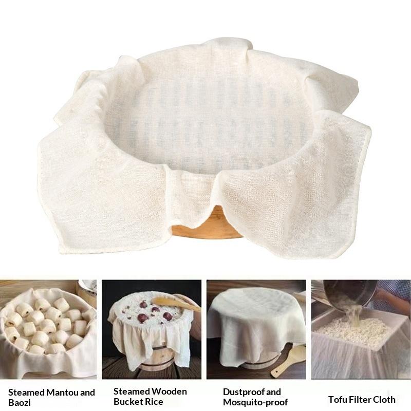 3Pcs Round Pure Cotton Steamer - đánh giá và giá Kitchen Baking Cloth