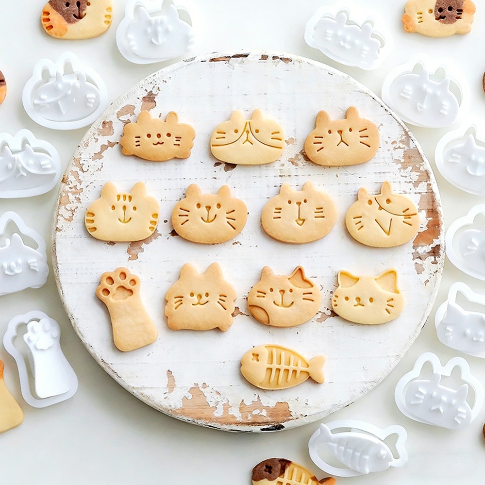 Cute Kitten DIY Stamp Cookie C - đánh giá và giá Kitchen Baking Products