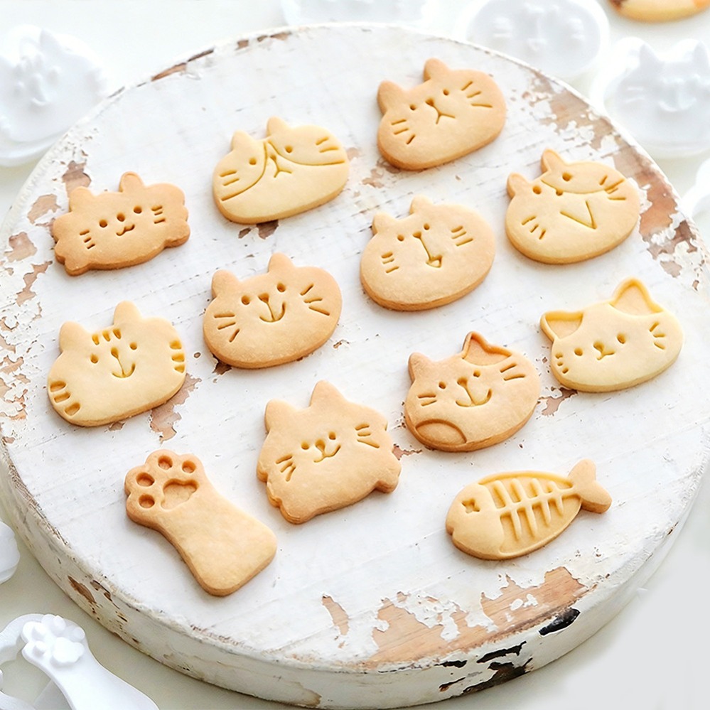 Cute Kitten DIY Stamp Cookie C - đánh giá và giá Kitchen Baking Products