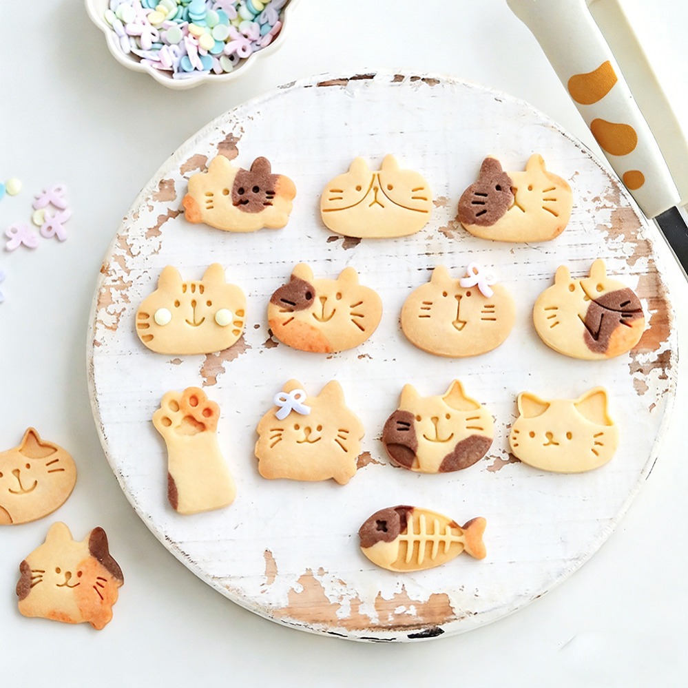Cute Kitten DIY Stamp Cookie C - đánh giá và giá Kitchen Baking Products