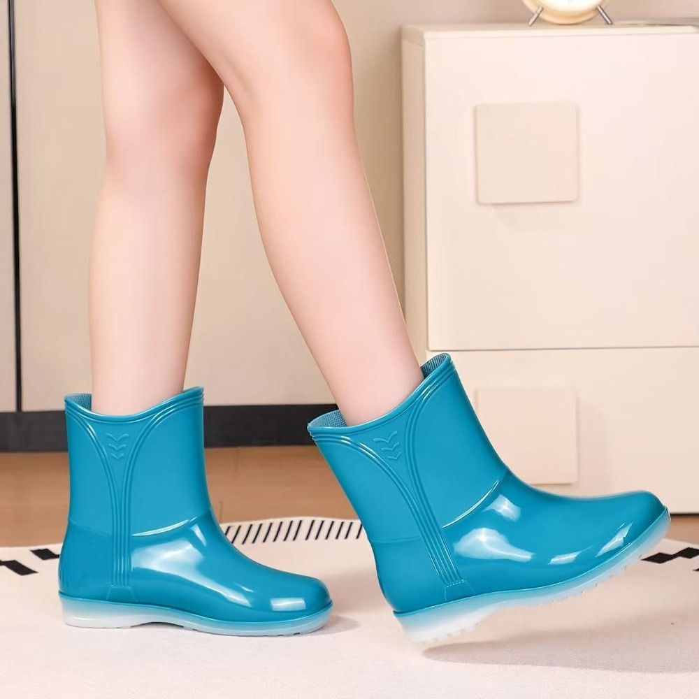 Mid-calf Women Rain Boots Wate - đánh giá và giá Kitchen Job