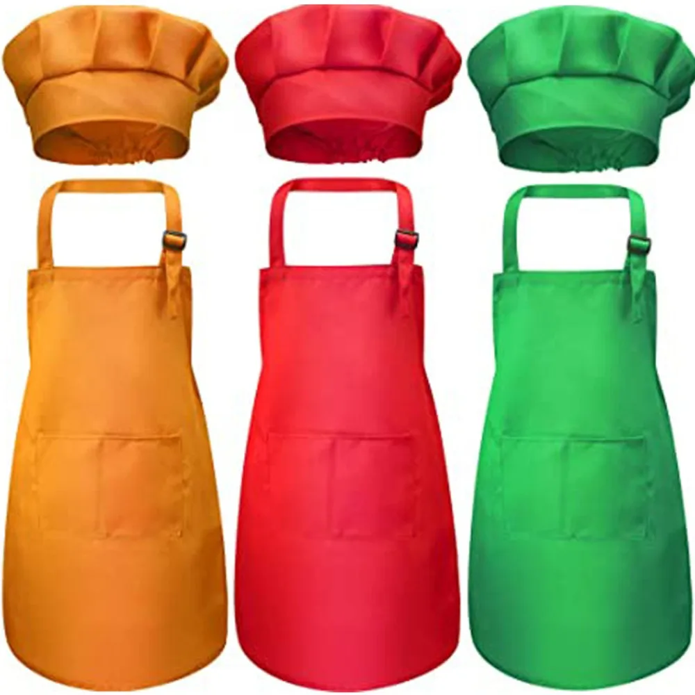 Children Chef Apron Front Pock - đánh giá và giá Baking Kitchen Kids
