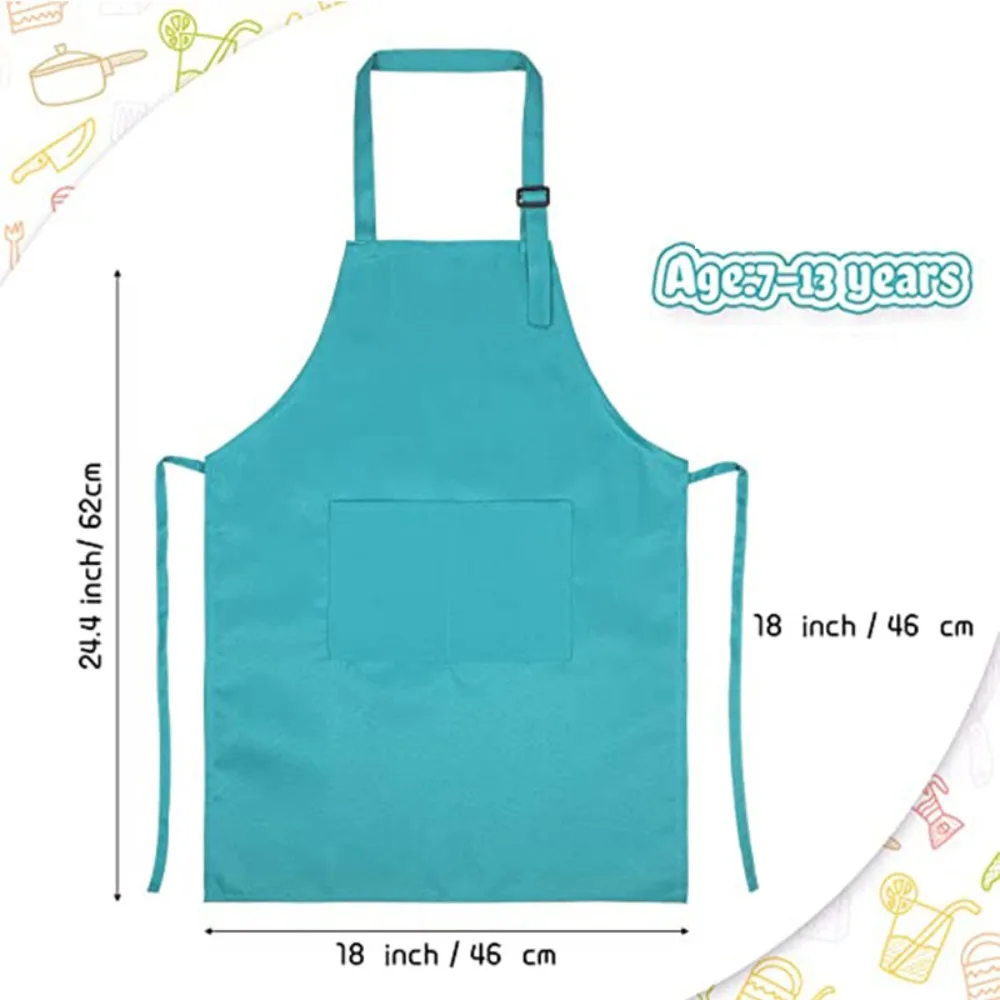 Children Chef Apron Front Pock - đánh giá và giá Baking Kitchen Kids