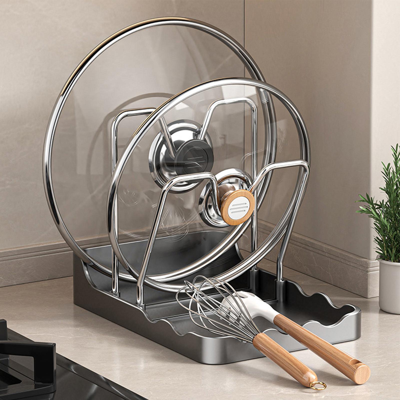 Pan Lid Organizer Vertical Spo - đánh giá và giá Kitchen Baking Pantry