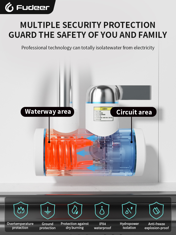 Fudeer Electric Water Heater 2 - đánh giá và giá Kitchen Baking Mixer