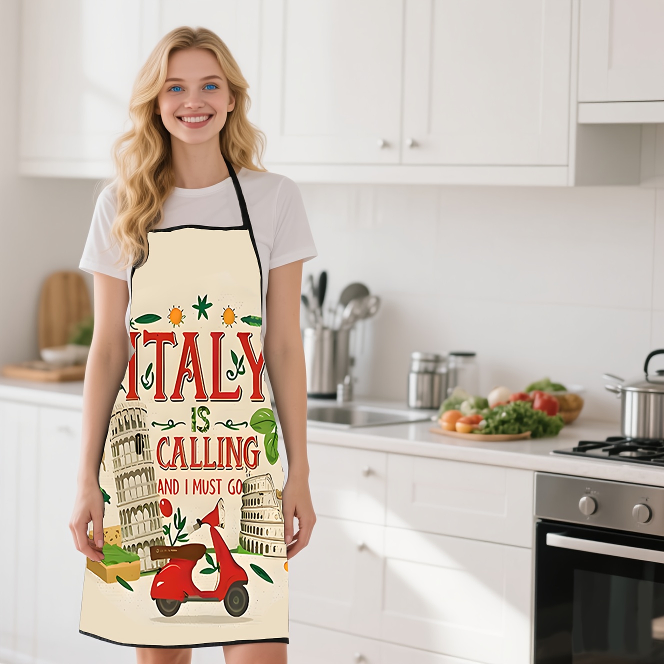 1 Piece Italian-Themed Apron,  - đánh giá và giá Baking Kitchen Design Ideas